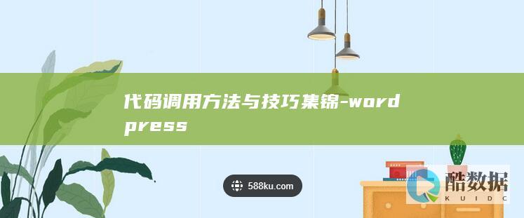 代码调用方法与技巧集锦-wordpress