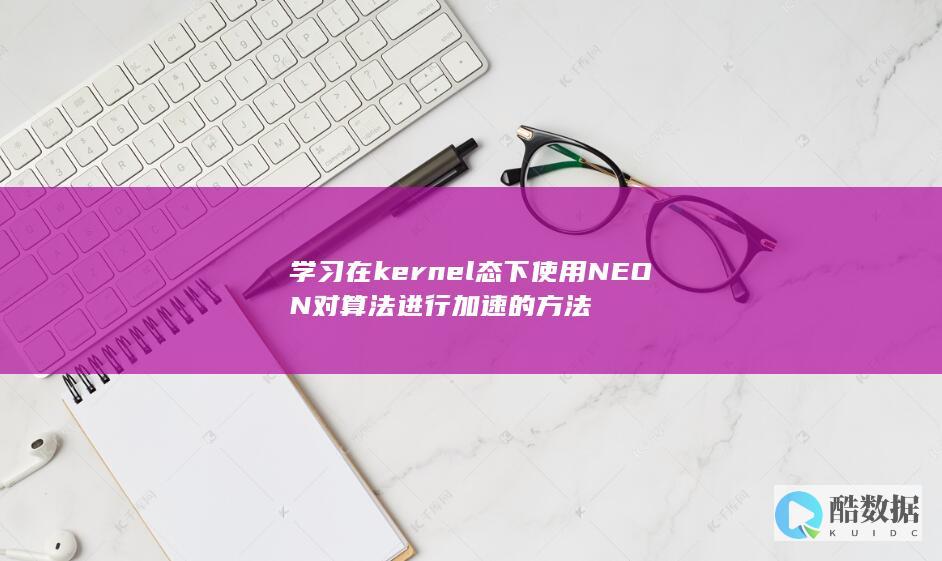 学习在kernel态下使用NEON对算法进行加速的方法